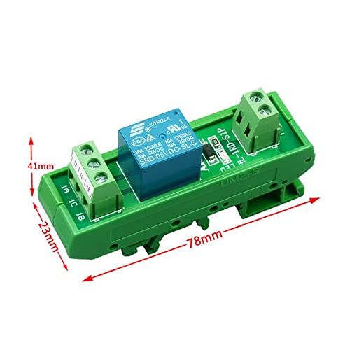 Module relais rail DIN 5V 12V 24V sécurise vos commutations de puissance 10A - 4