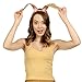Funcredible Easter Brown Bunny Ears Headband – Velvet Bendable Rabbit Ears – Fluffy Bunny Costume Accessories for Women and Men - Rabbit Costume for Easter Day
