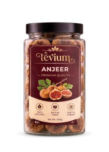 Image of Tevium Afghani Anjeer 1KG Premium Dried Figs | Natural Dry Fruits Rich in Fiber, Calcium & Iron | Soft & Sweet Dry Figs for Eating, Milk, Sweets, Desserts & Healthy Snacking | High Energy Dry Fruit (1kg)