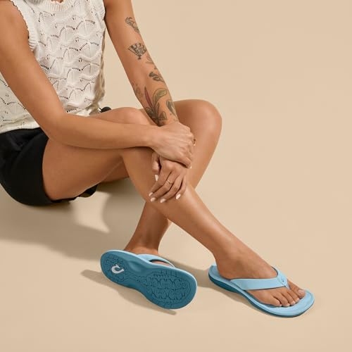 Image of OLUKAI Ohana Women's Sandals, Water Resistant Flip Flops with Arch Support, Lightweight Comfort for Beach & Travel, Enhanced Traction for Wet Surfaces