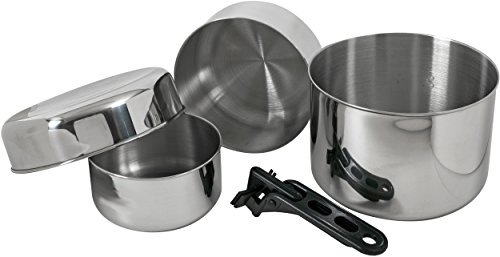 Relags Biwak Edelstahl 1 Topfset, Silber, One Size