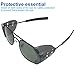 2 Pairs Glasses Side Shields, Slip on Side Shields, Fits Small to Medium Eyeglasses Frames (Transparent Black)