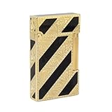 Aoasious 金属製 軽量 ブタンガスライター ジェットトーチ 防風 フリントホイール付き 注入式 タバコ用 携帯便利 アウトドア キャンプ バーベキュー R5 (E)