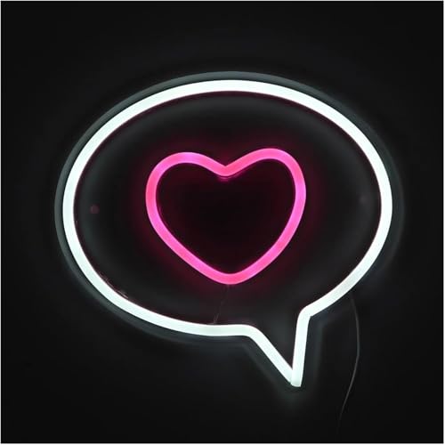 Lampe néon bulle cœur pour enseigne lumineuse décorative murale LED