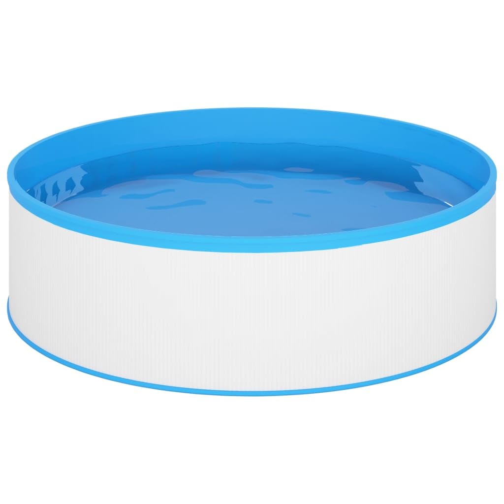 vidaXL Piscina Fuori Terra 350x90 cm Bianca