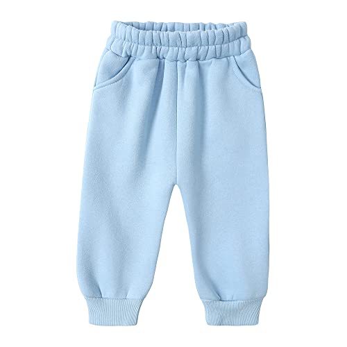 Image of MYGBCPJS Youth 2PCS Jogger Outfits Set Fleece Hooded + Sweatpants Boys Girls Athletic Sweatsuits Pullover Clothes