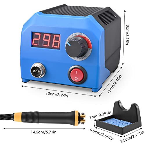 Trsaow Brandmalerei-Set aus Holz, Brandmalerei, LCD, 60 W (Temperatur einstellbar von 0 – 700 °C), Set aus Holzbrenner, komplett mit 1 Stiften und 23 Brandmaldrahtspitzen