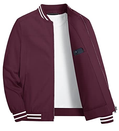 Kefitevd Mens Fall Jacket Windproof Varsity Jackets Softshell Jacket Men Athletic Windbreakers Motorcycle Jacket Men #TOP16