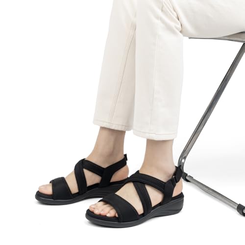 ACANER Women's Orthopedic Sandals Low Wedge Review