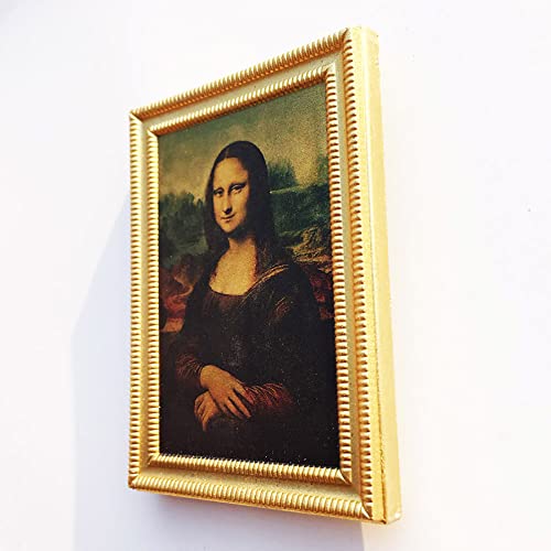 Imán decorativo 3D Mona Lisa para nevera miniatura 3