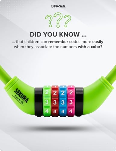 Image of Buchel Sekura Number Combination Lock, Unisex, Sekura, Light Green