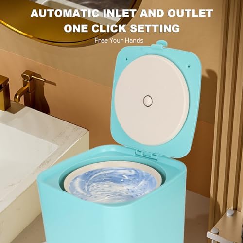 Miniatura 4 de Mini lavadora portátil con secadora giratoria, lavadora automática compacta de 7 litros para apartamentos, dormitorios, casas rodantes, ropa de