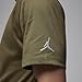 Jordan Air Men's T-Shirt (Medium Olive/White/White, DM3182-222) Size Medium