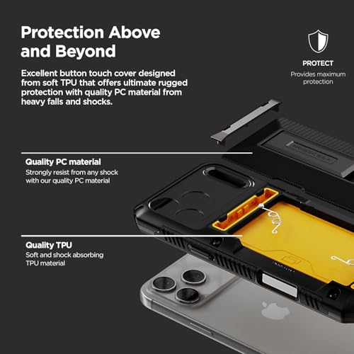 VRS DESIGN iPhone 17 Pro ケース 耐衝撃 カード入れ ストラップホール 付 スマホケース スタンド 付き カード 収納 頑丈 携帯ケース の商品画像 6