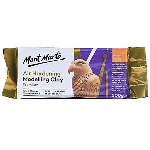Mont Marte Premium Air Hardening Clay Terracotta 500g (1.1lb) No Baking Required