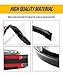 ESEWALAS Universal Car Rear Spoiler Exterior,Car Trunk Spoiler Roof Lip Kit,Spoiler for Cars,Trunk Spoiler Kit,3D PU Rear Trunk Lip or Roof Spoiler Sticker Bar,Punch-Free Installation(Black)