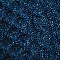 Irish Diamond Pattern Merino Wool Troyer Sweater (Atlantic Blue, Large)3