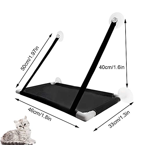 Zefeng Cat Window Perches, Window Cat Hammock, Hanging Window Perch Bed, Space Saving Cat Bed, Cat Window Perch Hammock, for Pet Cat Small Dog Rabbit or Other Small Animal - Image 4