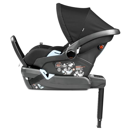 Image of PEG Primo Viaggio Lounge - Rear Facing Infant Car Seat - True Black | Reclining Rear Facing Infant Car Seat, Includes Base with Load Leg & Anti-Rebound Bar, for Babies 4 to 30 lbs, Made in Italy