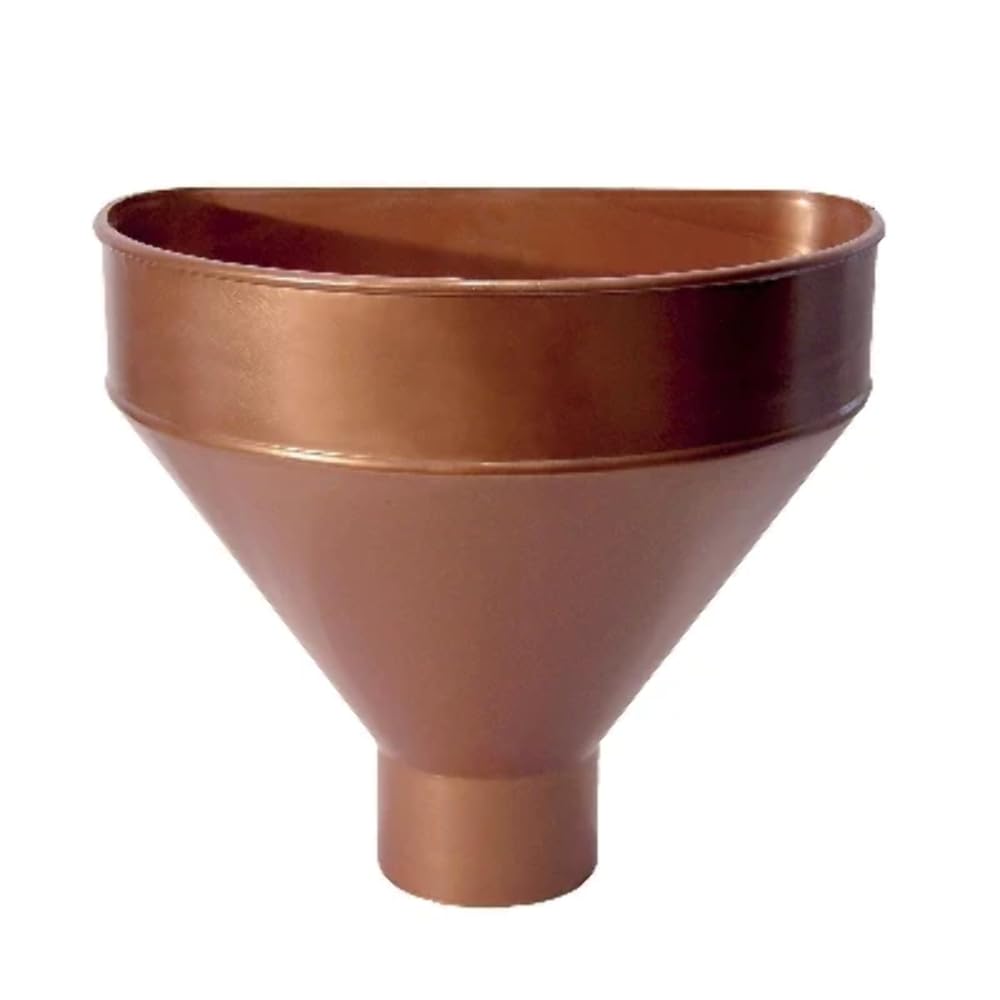 Raccoglitore MONOLITICO in PVC per PLUVIALI Diametro 80 Rame Antico