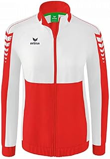 Erima Damen Six Wings Präsentationsjacke (1012222), rot/weiß, 34