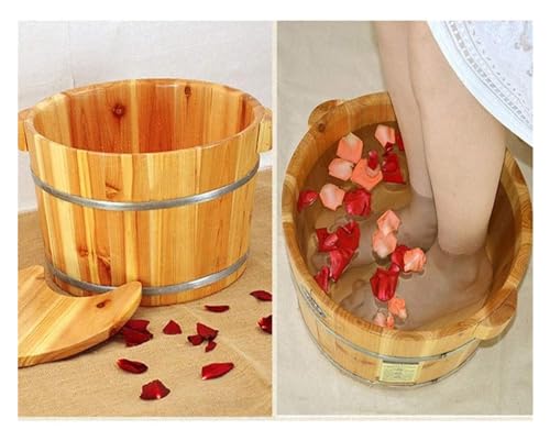Bañera de madera maciza para pies, SPA de pies de madera miniatura 4