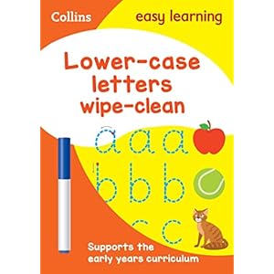 Lower Case Letters Age 3-5 Wipe Clean Activity Book: Ideal for home learning (Collins Easy Learning Preschool)