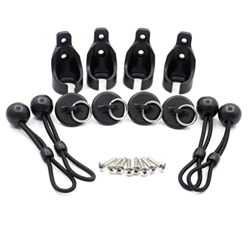 Bungee Kit for Roller Shade Parts Replacement Sun Shades Blackout Roller up Blinds tie Down (Black, 2pack)