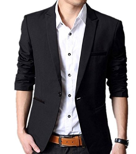Zago Men Western Casual Leisure Slim Tailoring Padded Suit Blazer