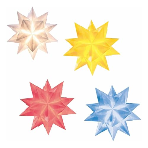 Bascetta-Stern-Set Transparentpapier 115g/m 7 5 x 7 5 cm 4 x 32 Blatt Pastell (1)