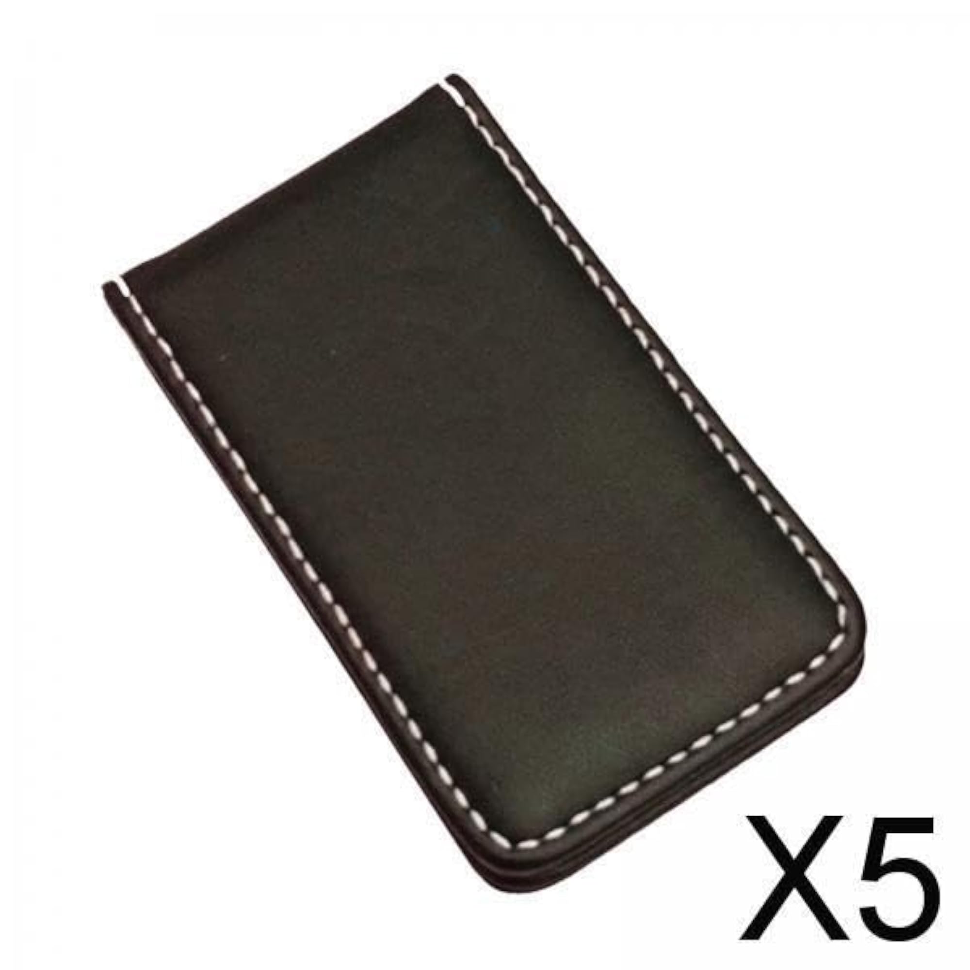 5-Pack Magnetic Money Clip Wallets, Coffee Cash Holders