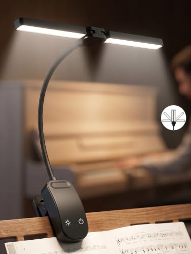 Music Stand Light,100 LEDs+10 Brightness+5 Colors Foldable Clip on Light