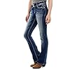 WallFlower-Womens-Instastretch-Luscious-Curvy-Bootcut-Jeans WallFlower Women's Luscious Curvy Bootcut Mid-Rise Insta Stretch Juniors Jeans (Standard and Plus), Jenna, 15