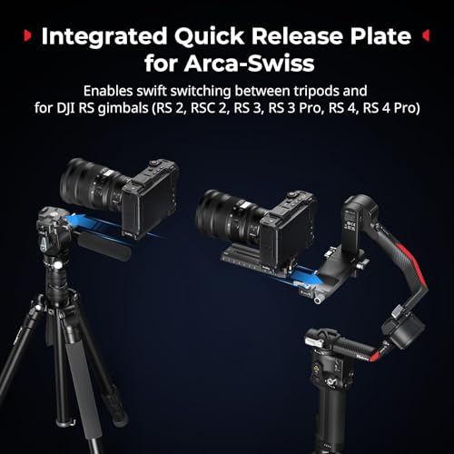 SmallRig L-Shape Handle for Nikon ZR with Ergonomic Silicone Grip, 1/4\"-20 Thread Hole, Built-in Quick-Release Plate for Arca for Quickly Switch on Tripods/Handheld Shooting-5466