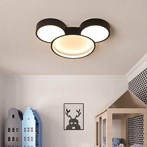 Xindar Modern Led Ceiling Light Acrylic Cartoon Mickey Mouse Flush Mount Light Stepless Dimming Ceiling Light Fixtures For Kids Room Girls Room Children's Room Boys Room Bedroom #TOP2
