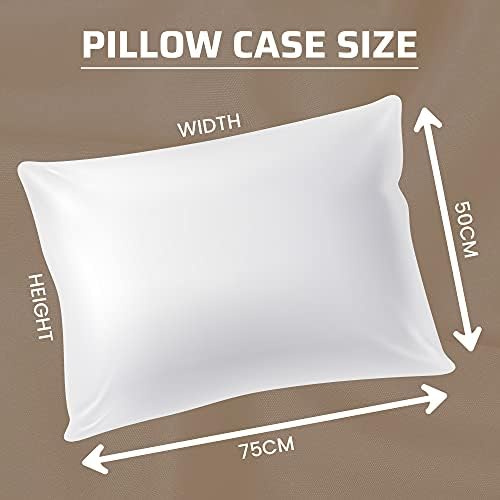 Novali® Teddy Fleece Housewife Pillowcase Pair Plain Thermal Warm Cosy Super Soft Pillow Cover Bed Linen (Ivory Cream, Pillow Cases (50 x 75 cm))