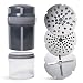 Produktbild evergrate® EasyGrater Panther - Multifunktionale Küchenreibe mit Drehmechanismus, 3 Edelstahl Reibeinsätze, Auffangbehälter - Für Käse, Schokolade, Gemüse & mehr - Spülmaschinenfest, Robustes ABS