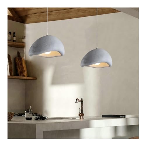 Éclairage suspendu minimaliste moderne en béton pour salon sombre - 3