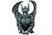 PTC 6.25 Inch Resin Medieval Sitting Guardian Gargoyle with Wings Statue
