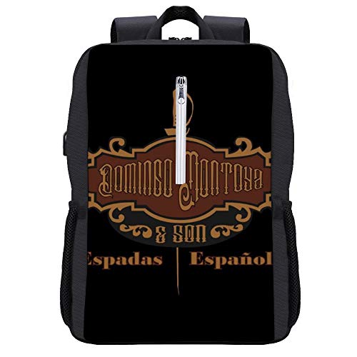 Domingo Montoya And Son The Princess Bride Mochila para portátil con puerto de carga