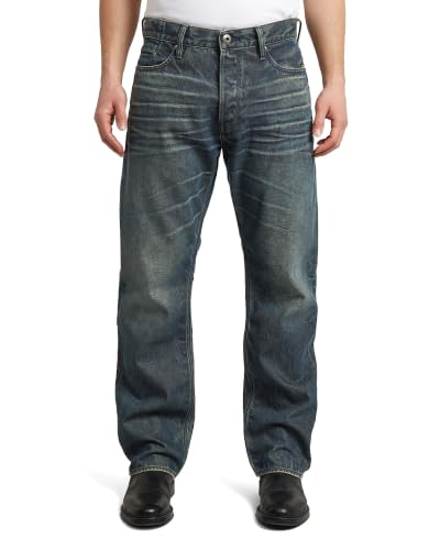 G-Star Men's Dakota Regular Straight Jeans Blau (Raw Vintage X3D D23691-D436-J537) 35W / 32L – Ansicht 1