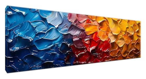 Kit Broderie Diamant Complet Cadeau Créatif - Grand Tableau Peinture Diamant Abstrait 180x60 cm
