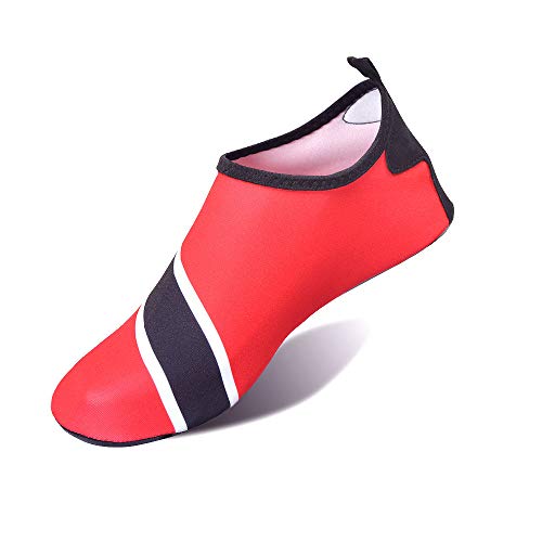 Image of Water Shoes for Women and Men Quick-Dry Swim Beach Shoes for Outdoor Surfing Yoga Exercise Jamaica Flag Caribbean Reggae Rasta