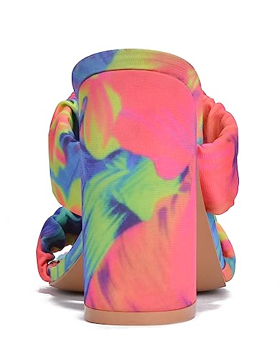 Cape Robbin Women's Chunky High Heels - Strappy Square Open Toe Sandals (RIE Del)3