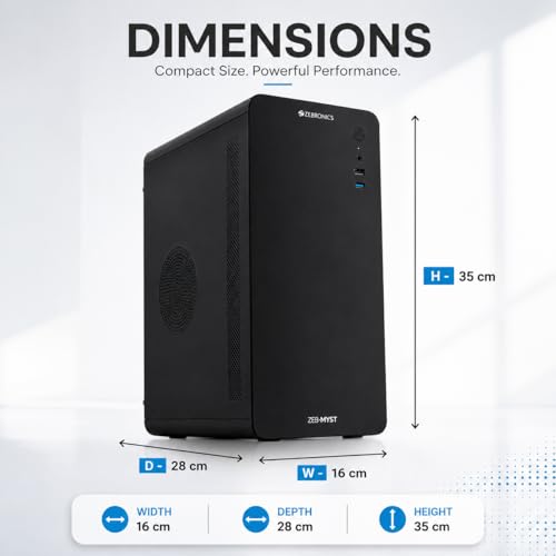 Image of lavya Core i5 Desktop Computer PC CPU | Core i5-4GEN (4590-Processor, 3.70 GHz) 16 GB DDR3 RAM | 512 GB SSD | HDMI /VGA | Ethernet | USB 3.0 | Windows 11 Pro & Office 21 | 2 Year Warranty