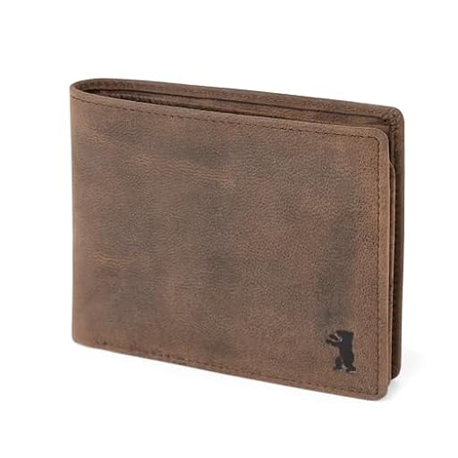 Berliner Bags Peter Cartera de Piel Auténtica para Hombre con Protección RFID, Compartimento para Monedas y Tarjetas, y Ventana para DNI – Marrón | Ya disponible en tu tienda friki favorita! En mundofriki.es!