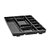 Rubbermaid Regeneration 9-Section Drawer Organizer, Plastic, 14 x 9.125 x 1.125 Inches, Black (45706)