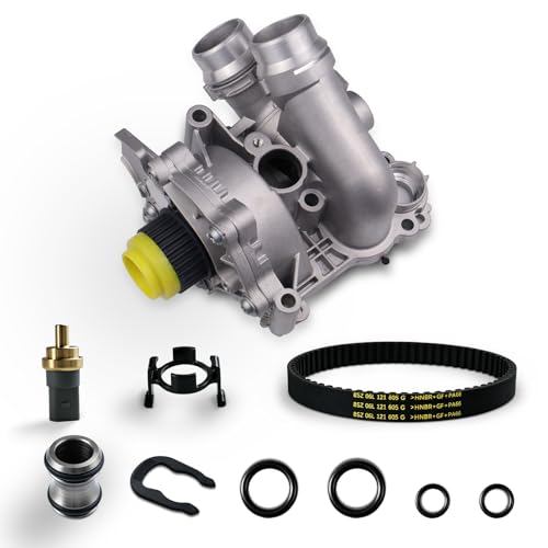 Image of Electric Engine Water Pump 06H121026A for Audi Q3 Q5 A4 S4 A8 S8 Avant Quattro TT TTS Coupe Roadster VW Volkswagen Amarok Scirocco Tiguan Golf Cabriolet Beetle Sharan Golf R32 GTI Skoda 2007-2022