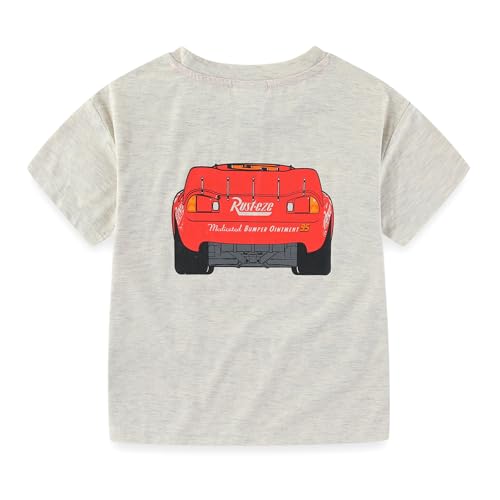 Image of Disney Cars Lightning McQueen Boys Short Sleeve T-Shirt and French Terry Shorts Set for Big Kids