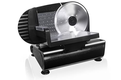 Silva Allesschneider elektrisch AS 520 - Schneidemaschine Brot und Wurst 0-15mm schwarz, 150W